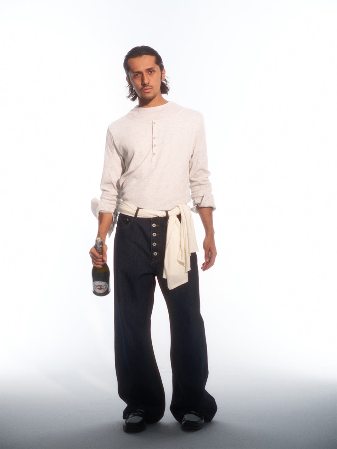 TREclub | Layered Button Front Long Sleeve Shirt - PSYLOS 1, TREclub | Layered Button Front Long Sleeve Shirt, Shirt, TREclub•JAPAN, PSYLOS 1